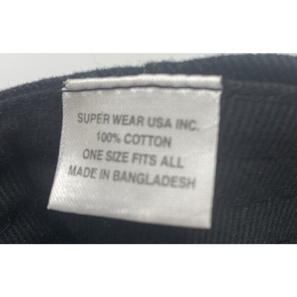 Super Wear USA Black 64th Annual Bike Week Daytona Hook Loop Strap back Hat - Picture 6 of 7